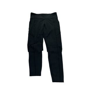 Lands end black active high impact pocket leggings